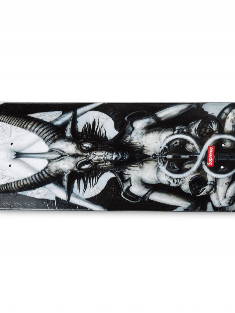 Equipo Supreme Giger Estampadas-print Skateboard Hombre Negras Colombia | W5U-01298