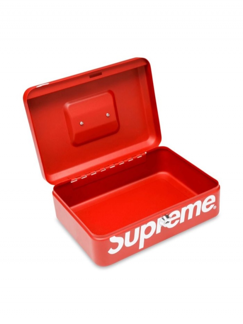 Equipo Supreme Logo-print Lock Box Hombre Rojas Colombia | C2Q-23411