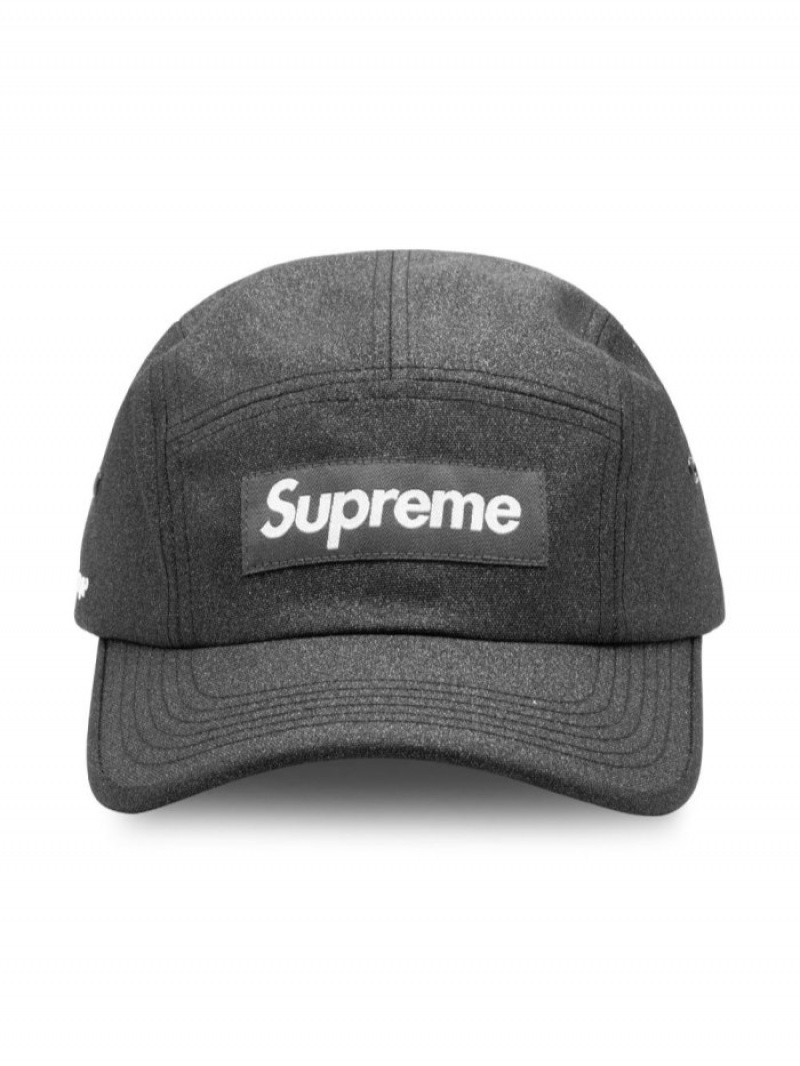 Gorras Supreme Box Logo Glitter Camp Hombre Negras Colombia | O1L-82825