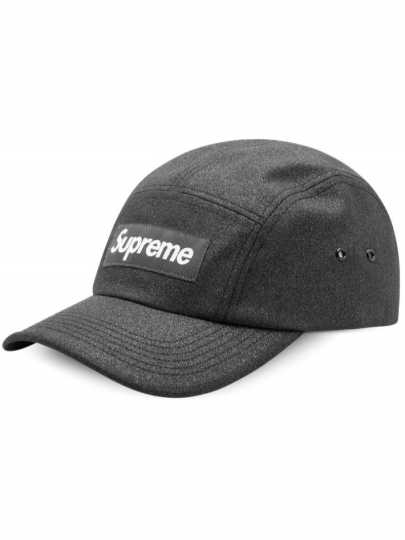 Gorras Supreme Box Logo Glitter Camp Hombre Negras Colombia | O1L-82825