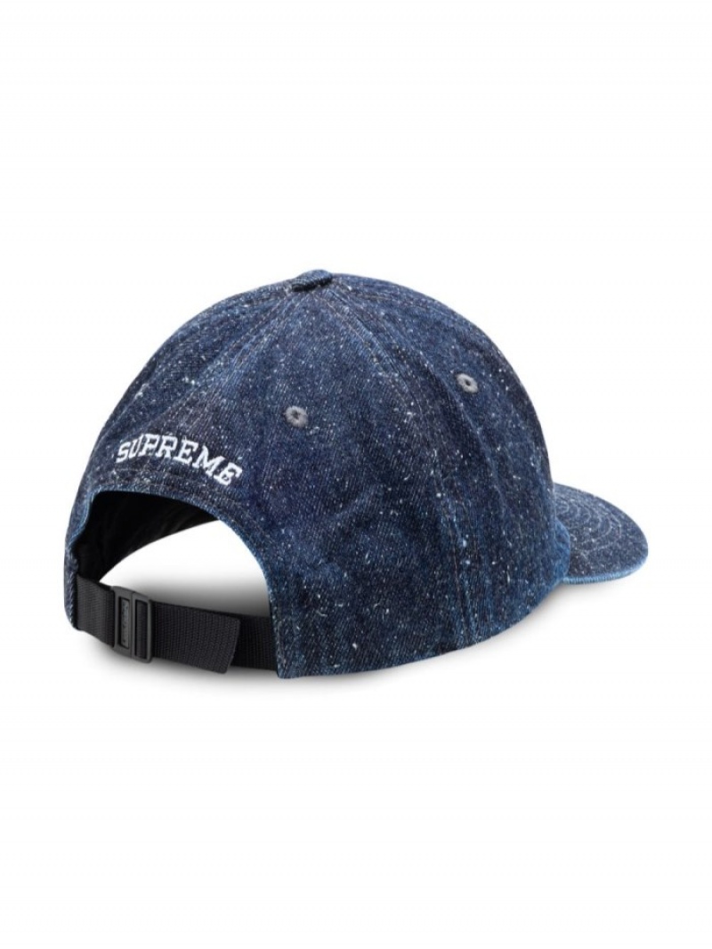 Gorras Supreme Classic Logo Denim Hombre Azules Colombia | L0J-75399