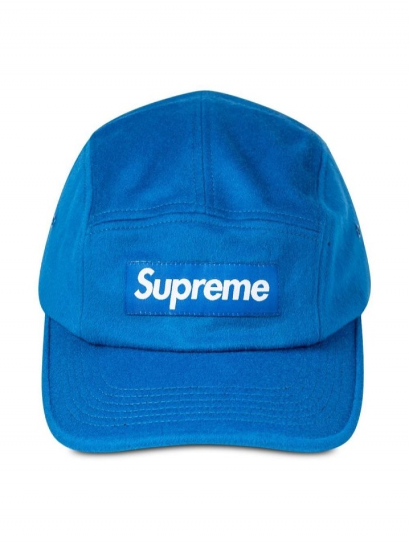 Gorras Supreme Lana Box Logo Camp Hombre Azules Colombia | U2D-21210