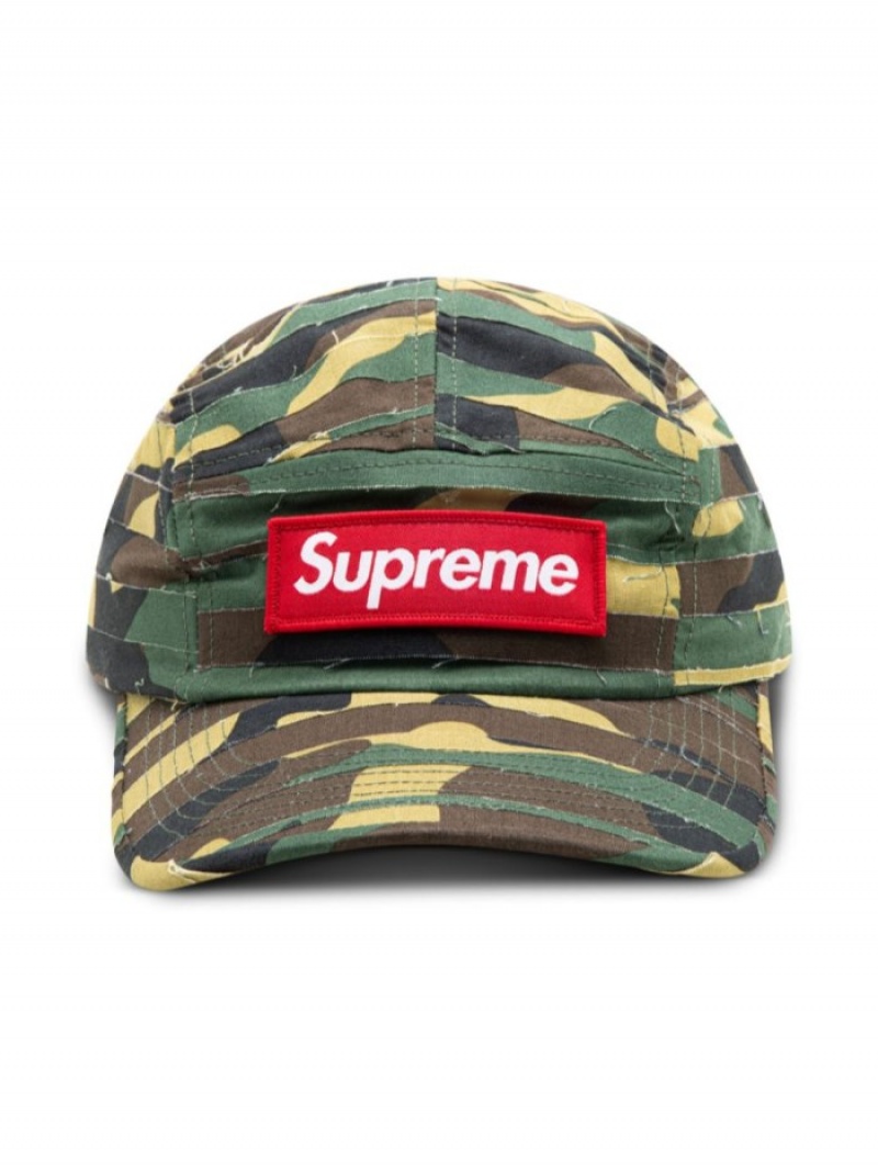 Gorras Supreme Layered Camouflage-pattern Camp Hombre Verde Marrones Colombia | R5I-83607