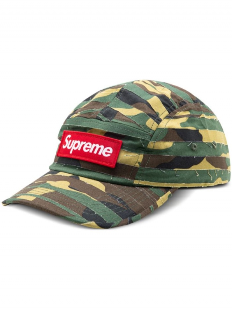 Gorras Supreme Layered Camouflage-pattern Camp Hombre Verde Marrones Colombia | R5I-83607