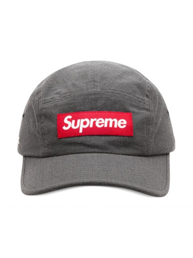 Gorras Supreme Logo-appliqué Baseball Hombre Gris Oscuro Colombia | T1N-19812