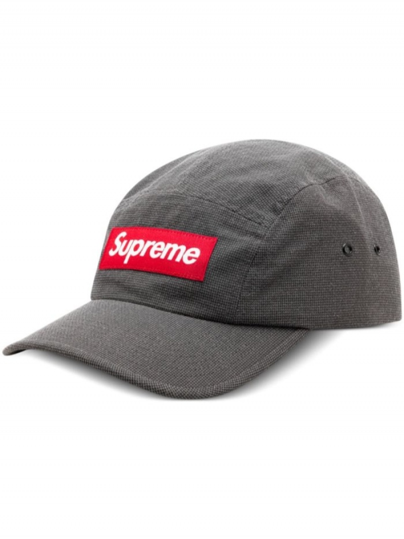 Gorras Supreme Logo-appliqué Baseball Hombre Gris Oscuro Colombia | T1N-19812