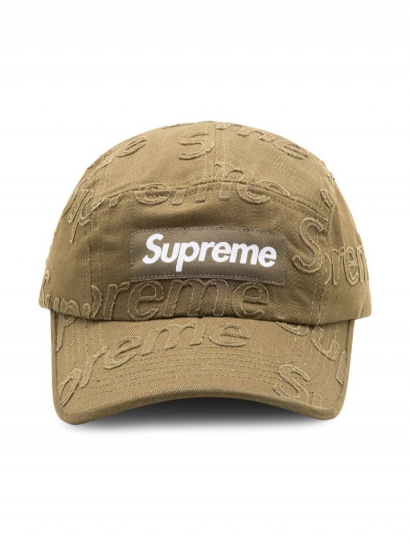 Gorras Supreme Logo-appliqué Twill Baseball Hombre Verde Oliva Verde Colombia | Q2C-43959