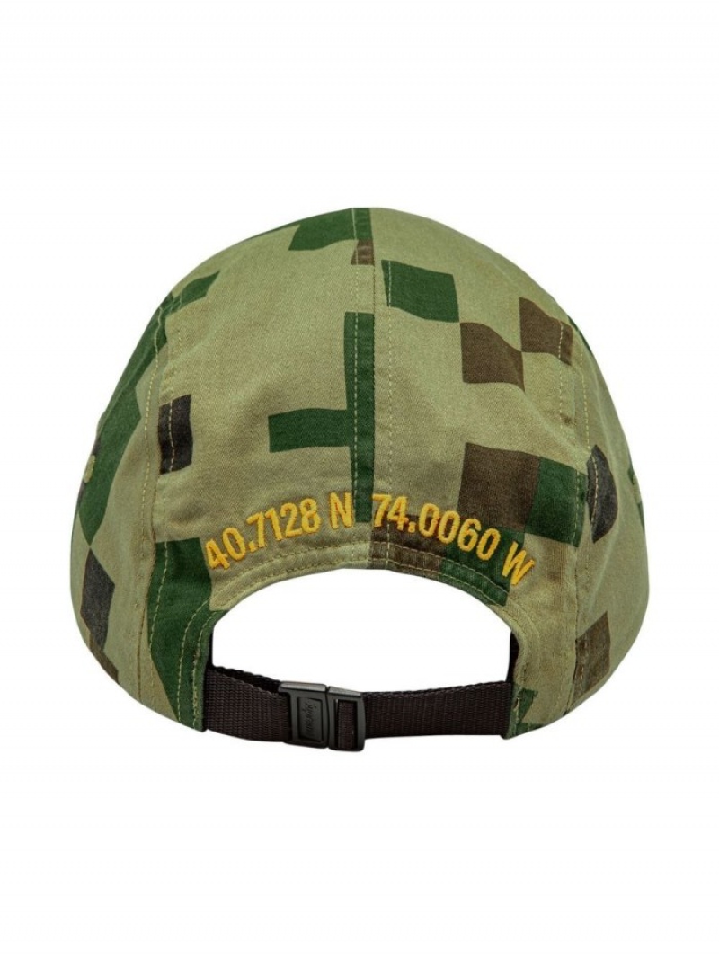 Gorras Supreme Military Camp Logo-patch Hombre Verde Colombia | N4V-35766