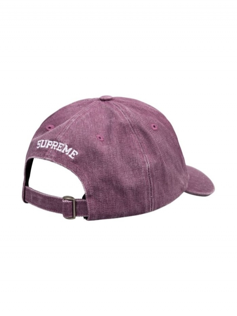 Gorras Supreme Pigment Logo-embroidered 6-panel Hombre Moradas Colombia | H5I-01938