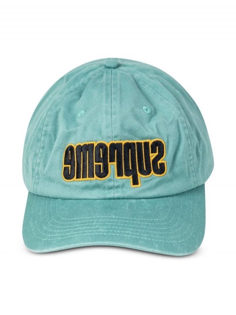 Gorras Supreme Reverse Logo Six-panel Hombre Verde Colombia | F8P-75099