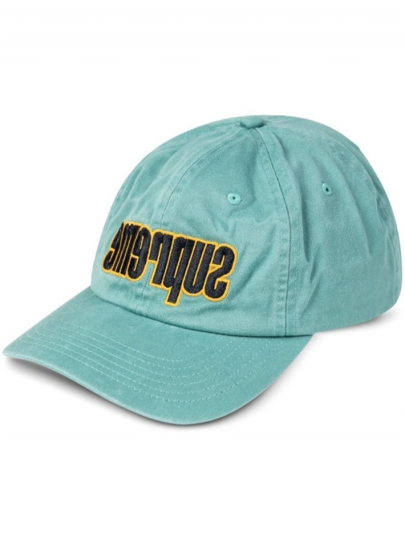 Gorras Supreme Reverse Logo Six-panel Hombre Verde Colombia | F8P-75099