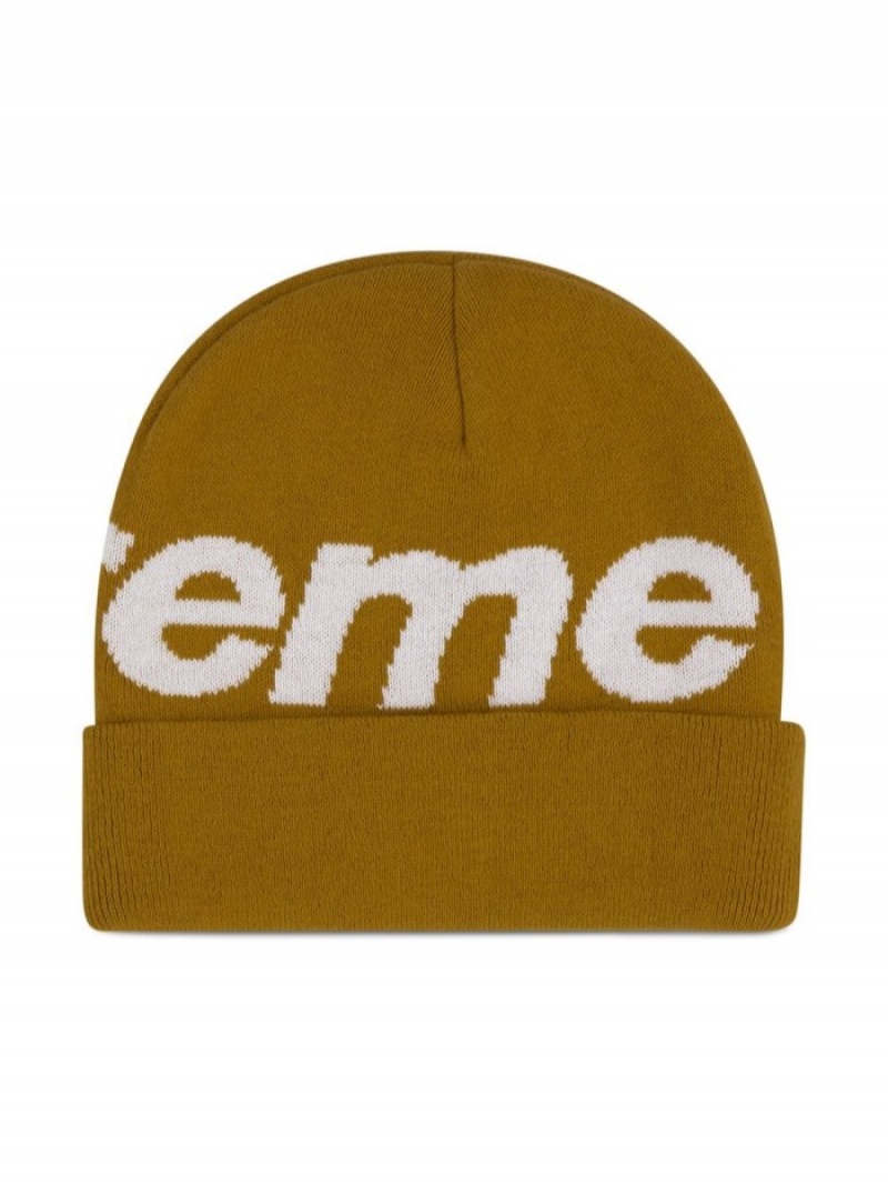 Gorro Supreme Big Logo Hombre Marrones Colombia | V3K-08497