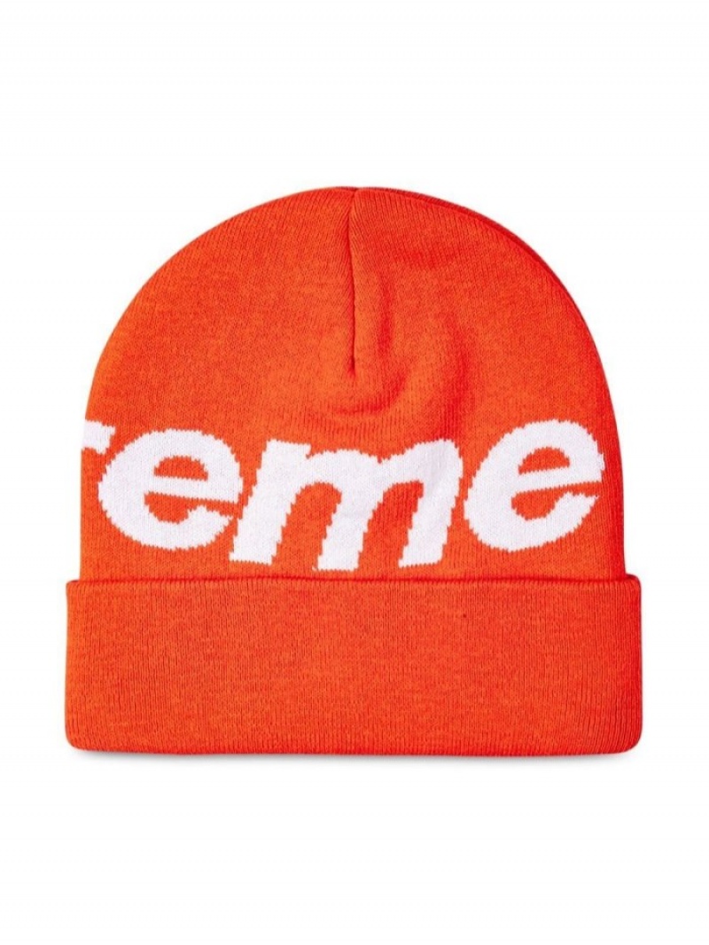 Gorro Supreme Big Logo Mujer Naranjas Colombia | O2M-32606