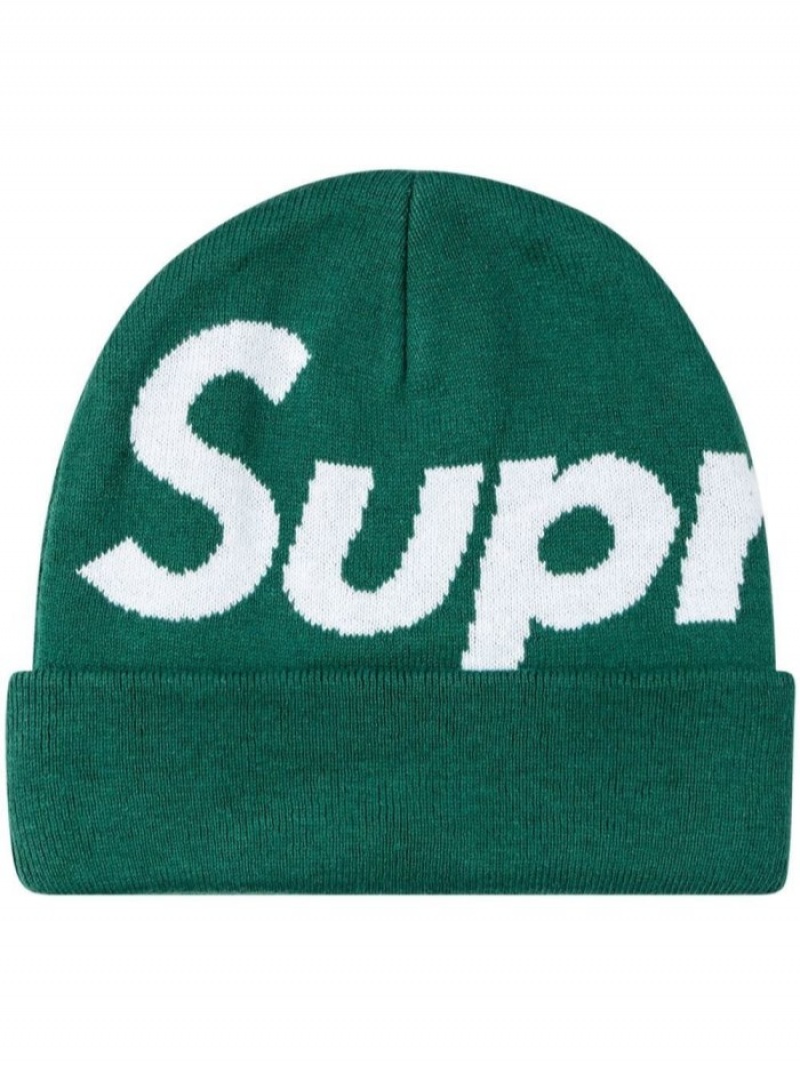 Gorro Supreme Big Logo Mujer Verde Colombia | V7Y-01393