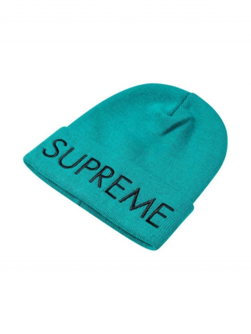 Gorro Supreme Capital Logo-embroidered Hombre Azules Colombia | A7S-00011