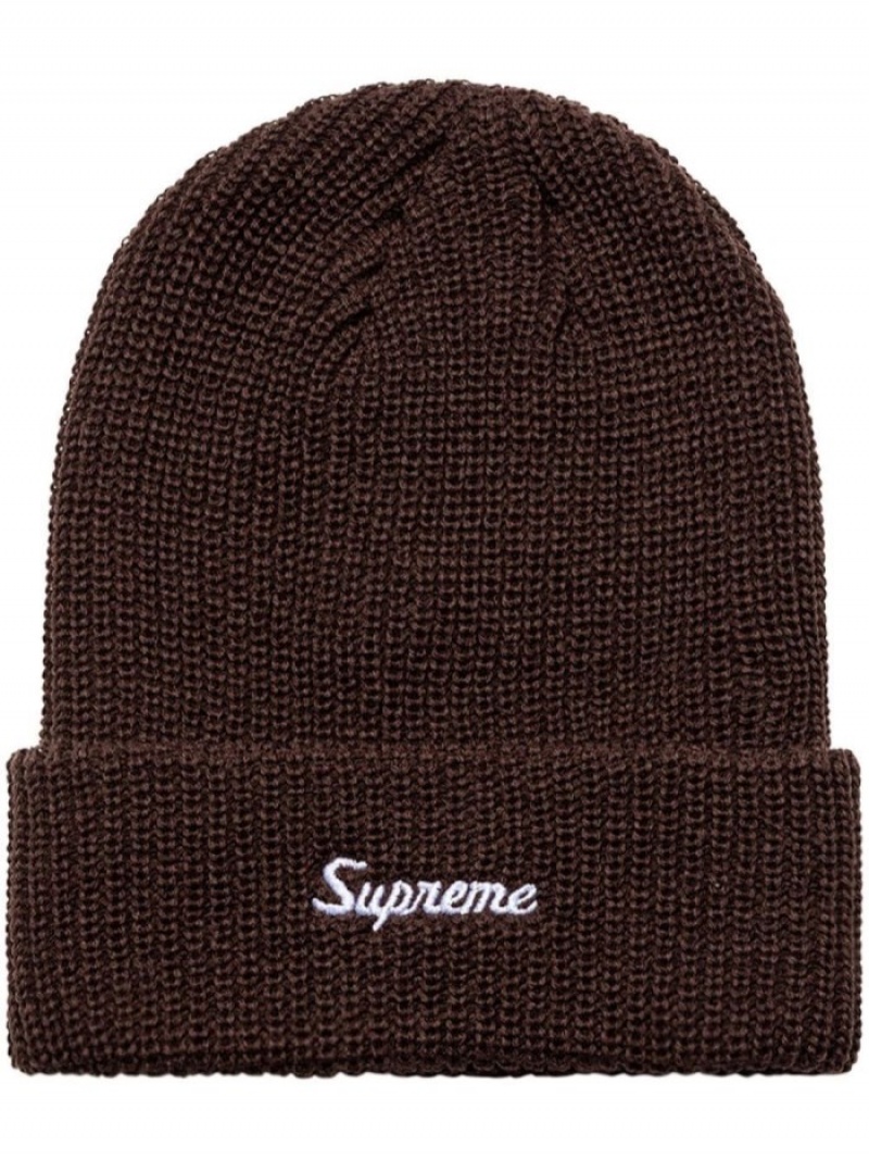 Gorro Supreme Embroidered-logo Mujer Marrones Colombia | K9B-66519