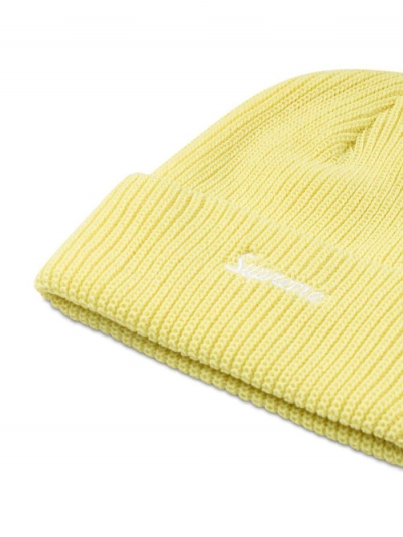 Gorro Supreme Loose Gauge Hombre Amarillo Colombia | G9A-36986