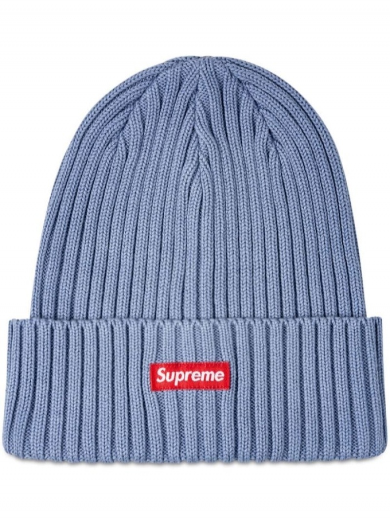 Gorro Supreme Overdyed Acanalado Hombre Azules Colombia | Q8O-17602