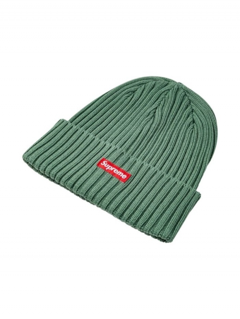 Gorro Supreme Overdyed Acanalado-knit Mujer Verde Colombia | G5Z-94441