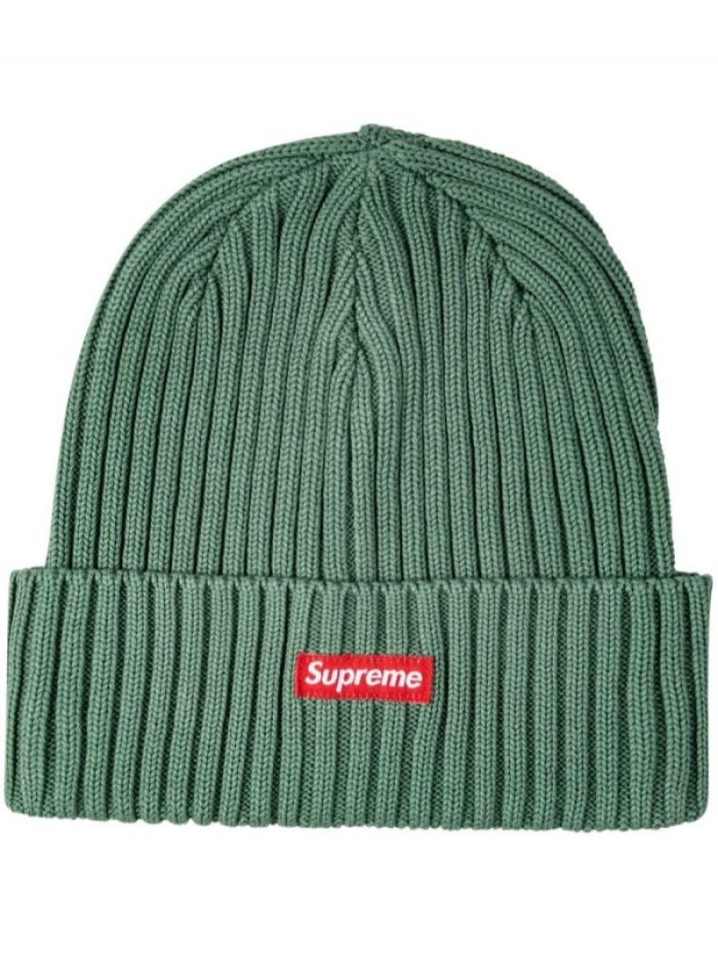 Gorro Supreme Overdyed Acanalado-knit Mujer Verde Colombia | G5Z-94441