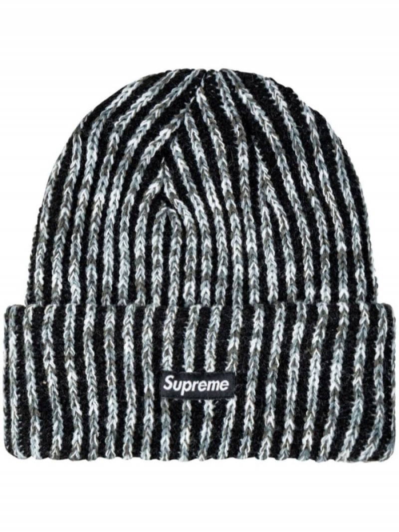 Gorro Supreme Rainbow Knit Loose Gauge Mujer Negras Colombia | X0I-22797