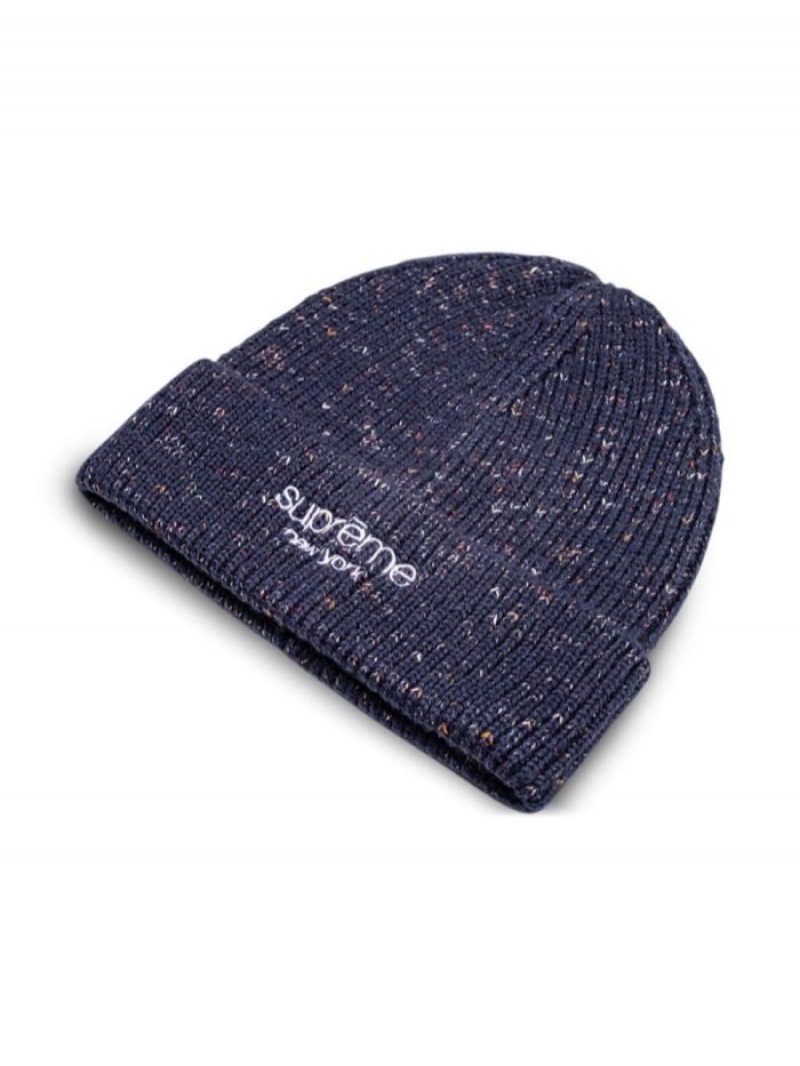 Gorro Supreme Rainbow Speckle Lana Hombre Azul Marino Azules Colombia | I4H-28375