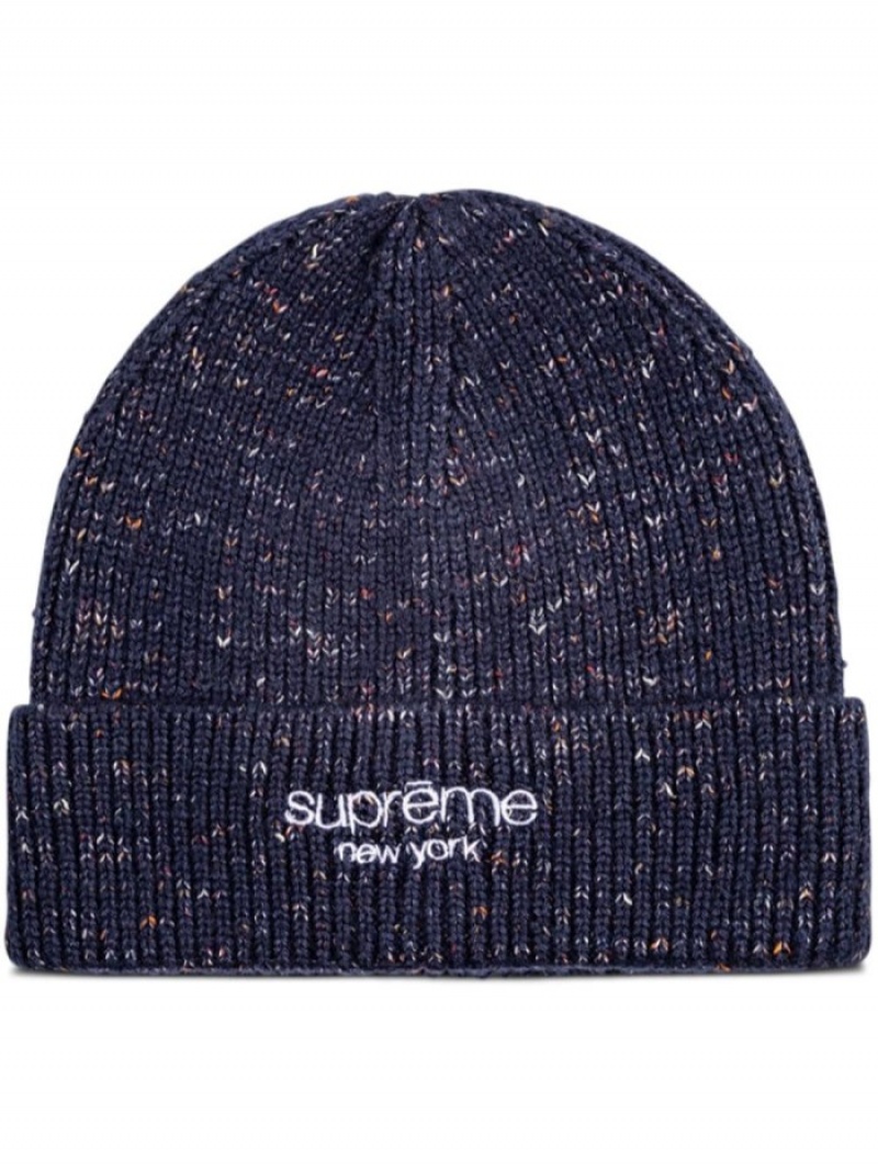 Gorro Supreme Rainbow Speckle Lana Hombre Azul Marino Azules Colombia | I4H-28375