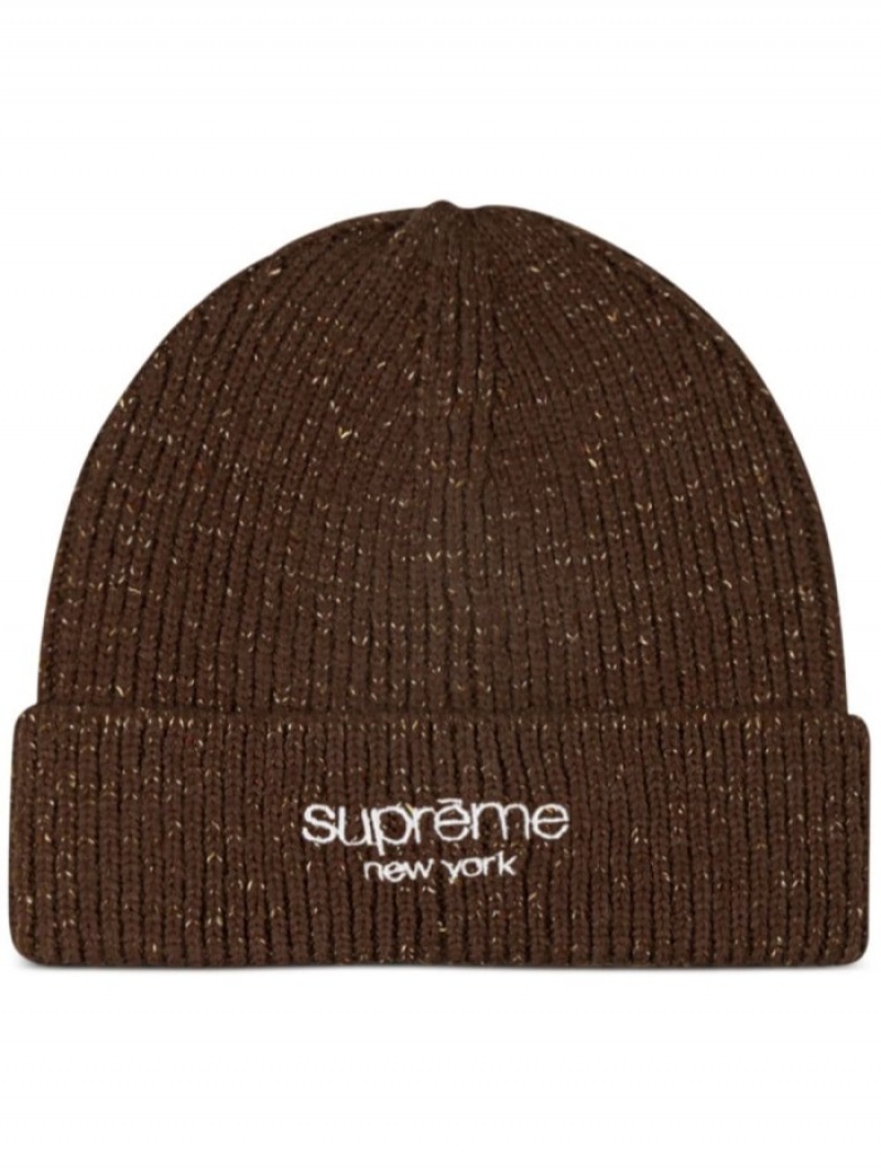 Gorro Supreme Rainbow Speckle Lana Mujer Cafe Marrones Colombia | E3X-20740