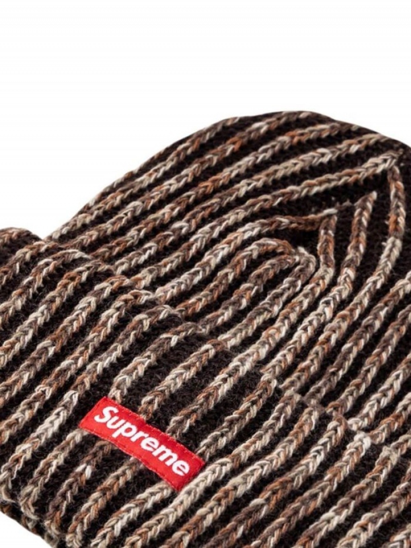 Gorro Supreme Rainbow-knit Loose Gauge Hombre Marrones Colombia | N9B-69425