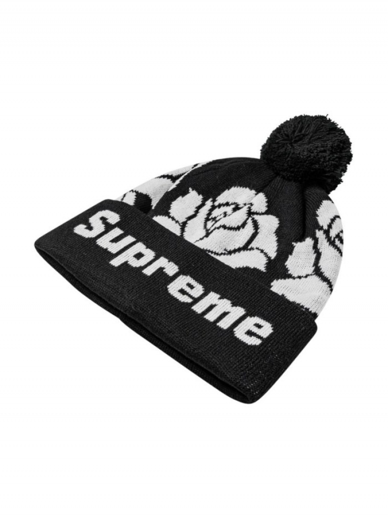 Gorro Supreme Rose Pattern Hombre Negras Colombia | R1G-79676