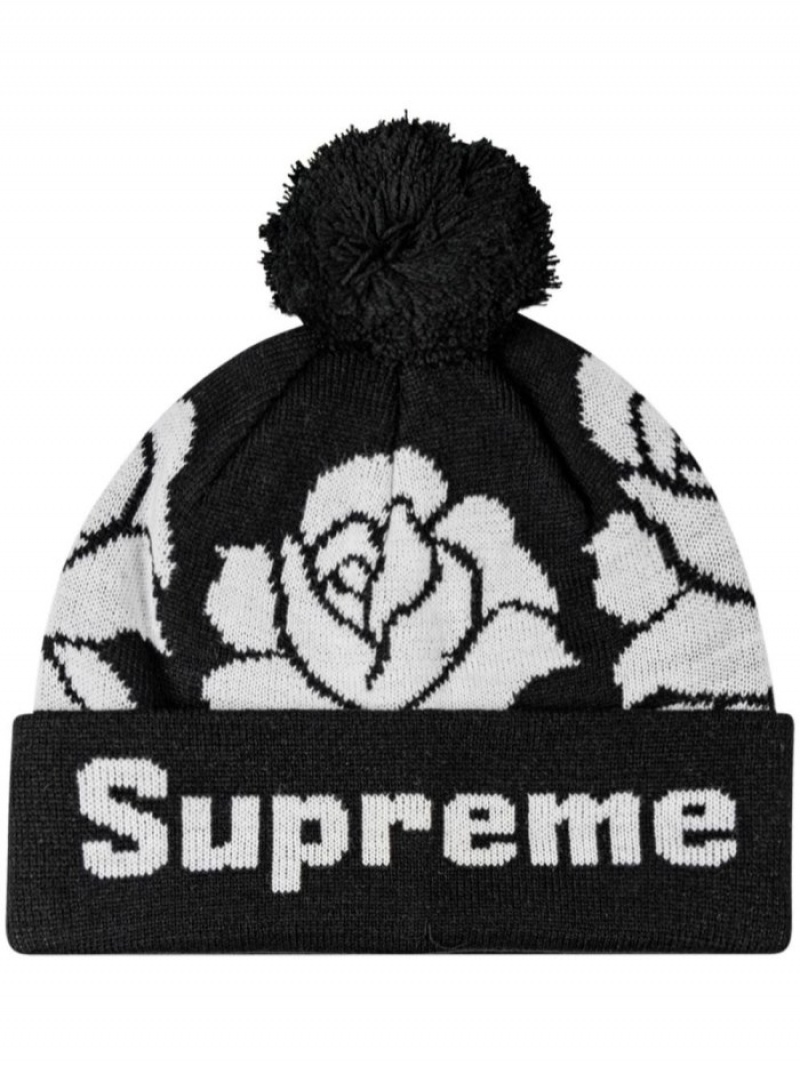 Gorro Supreme Rose Pattern Hombre Negras Colombia | R1G-79676