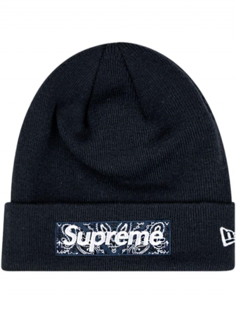 Gorro Supreme X New Era Box Logo Hombre Azules Colombia | F3O-83511