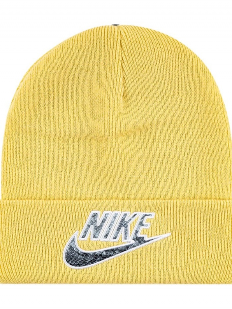 Gorro Supreme X Nike Snakeskin-print Logo Hombre Amarillo Colombia | M2V-82117