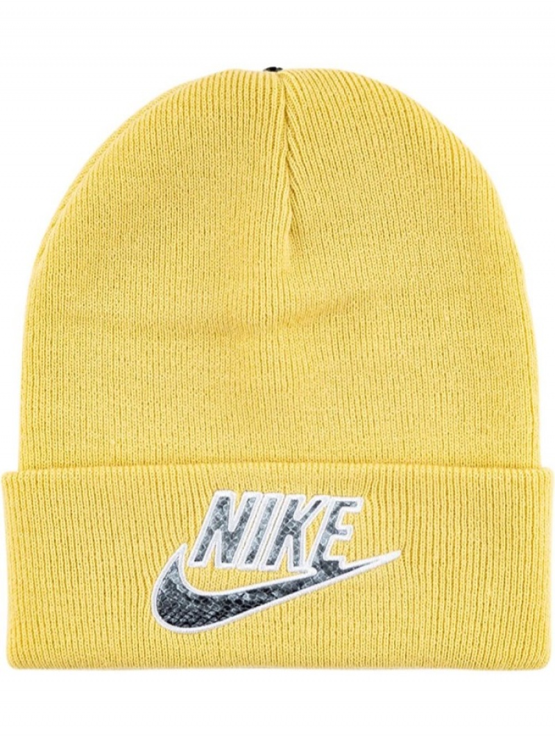 Gorro Supreme X Nike Snakeskin-print Logo Hombre Amarillo Colombia | M2V-82117