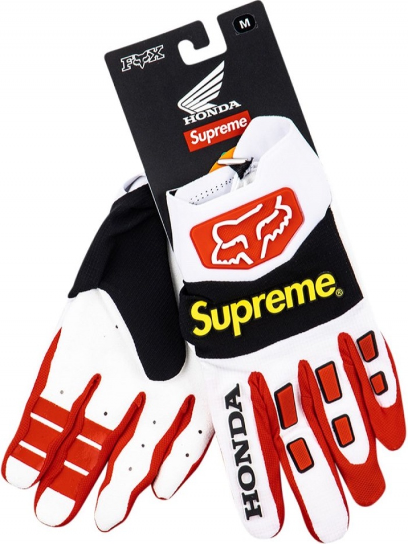 Guantes Supreme X Honda Fox Carreras Hombre Rojas Colombia | F6X-28118