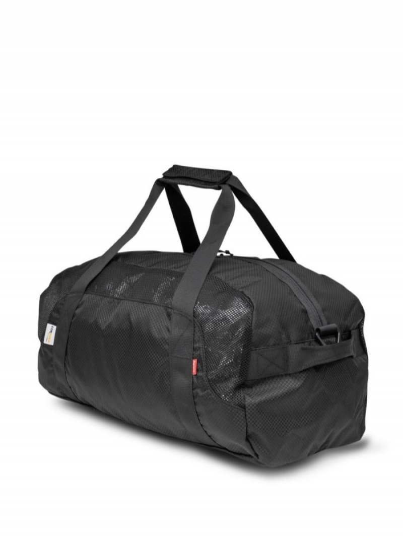 Bolsas De Viaje Supreme Logo-patch Duffle Bag Hombre Negras Colombia | N9I-75821