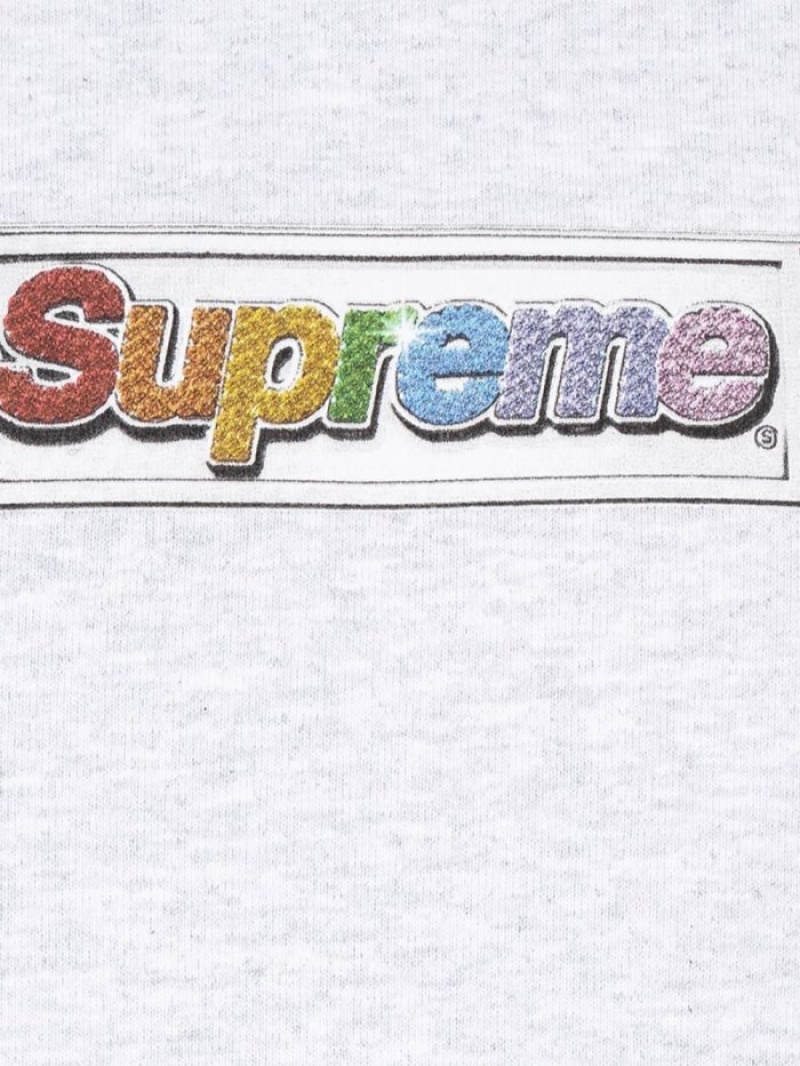 Poleron Supreme Bling Box Logo Hombre Gris Colombia | P4B-78123