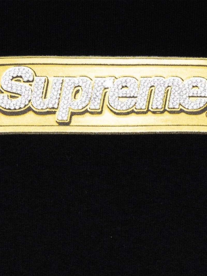 Poleron Supreme Bling Box Logo Hombre Negras Colombia | W3D-30360