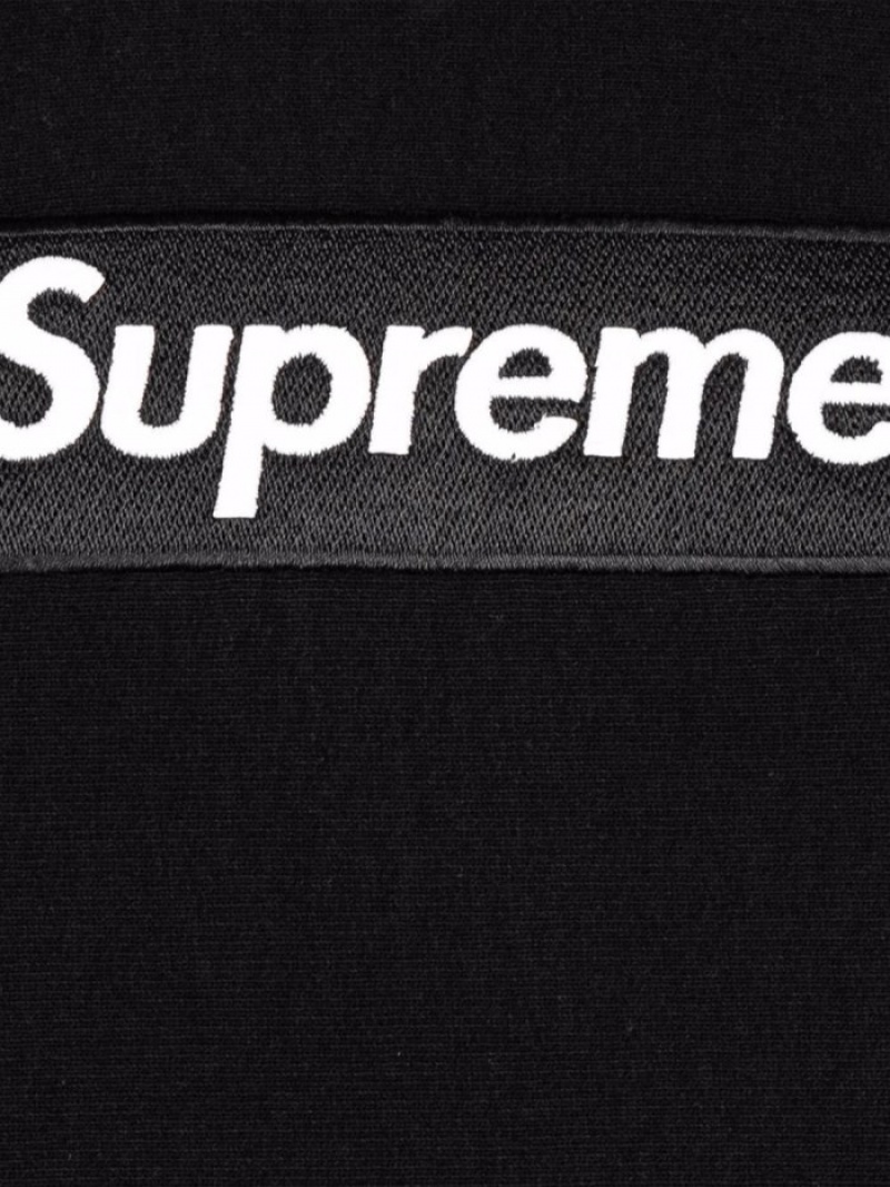 Poleron Supreme Box Logo Hombre Negras Colombia | F6O-28439