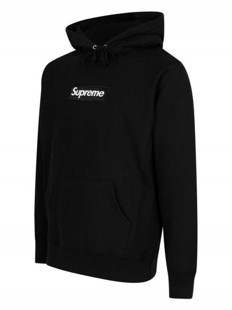 Poleron Supreme Box Logo Hombre Negras Colombia | X1B-59512