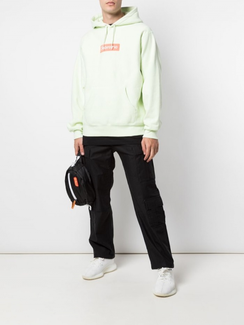 Poleron Supreme Box Logo Hombre Verde Colombia | K5S-87561