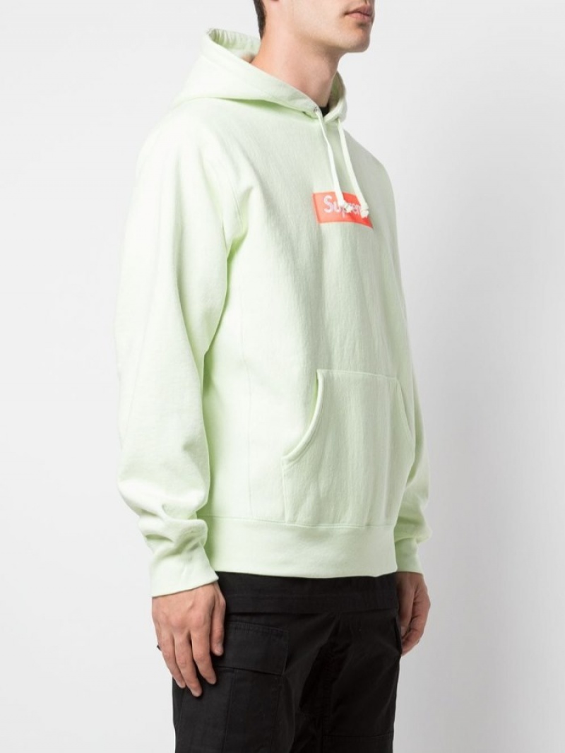 Poleron Supreme Box Logo Hombre Verde Colombia | K5S-87561