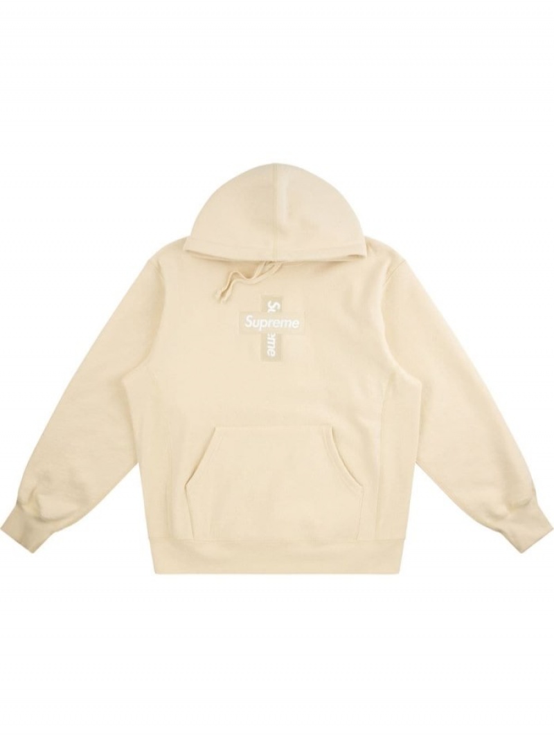 Poleron Supreme Cross Box Logo Hombre Neutrals Colombia | H9M-80754