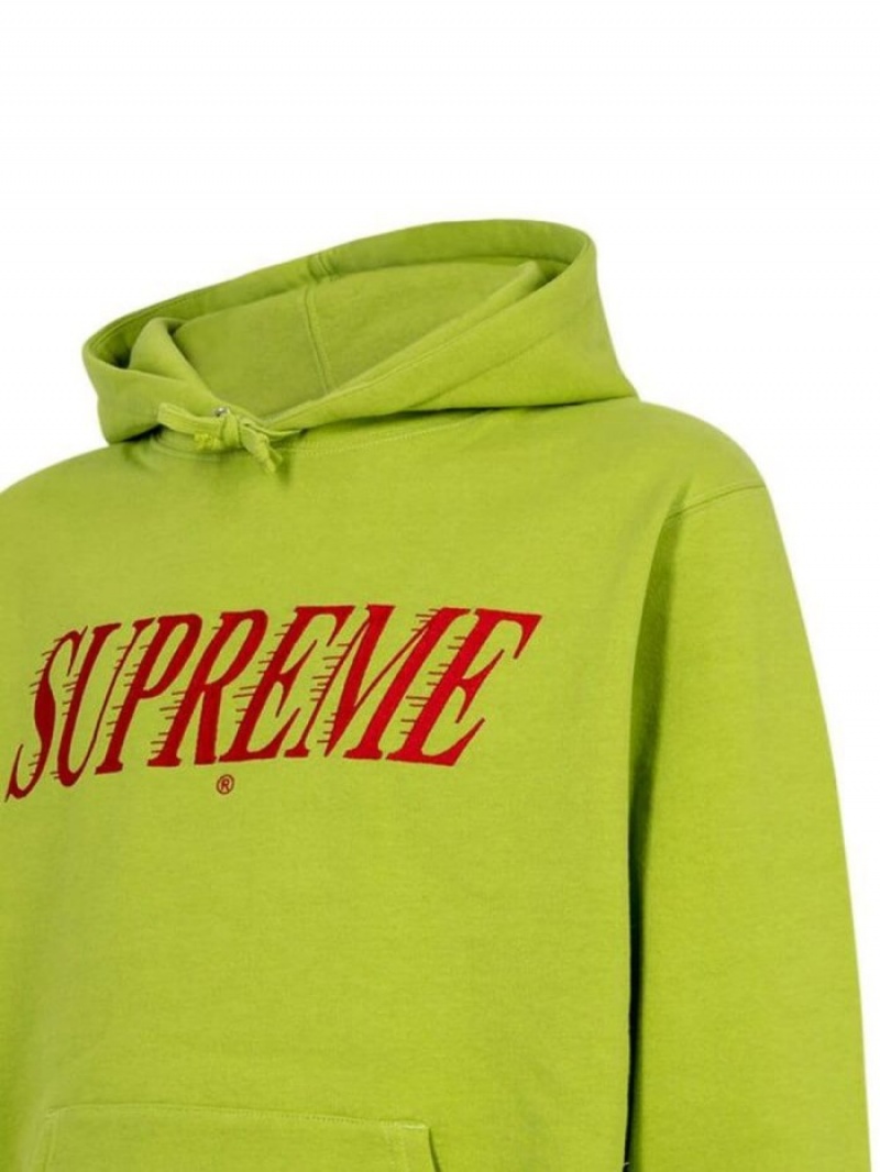 Poleron Supreme Crossover Logo-print Hombre Verde Colombia | K0K-07587