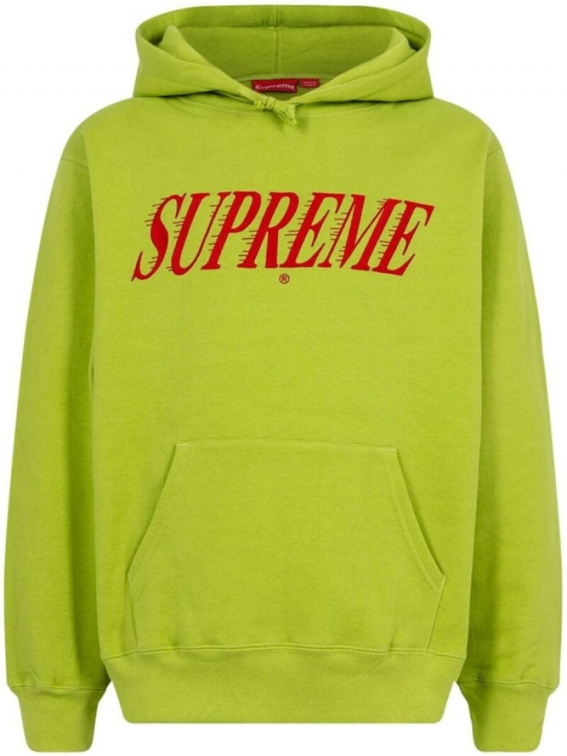 Poleron Supreme Crossover Logo-print Hombre Verde Colombia | K0K-07587