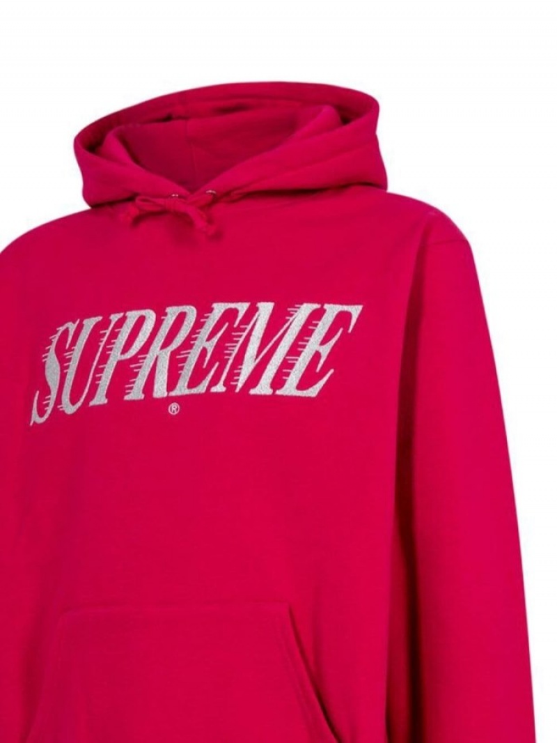 Poleron Supreme Crossover Logo-print Hombre Rojas Colombia | L6K-35601