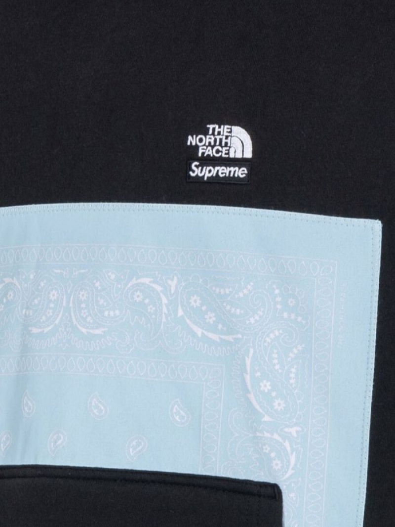 Poleron Supreme X The North Face Bandana-print Hombre Negras Colombia | N5G-68973