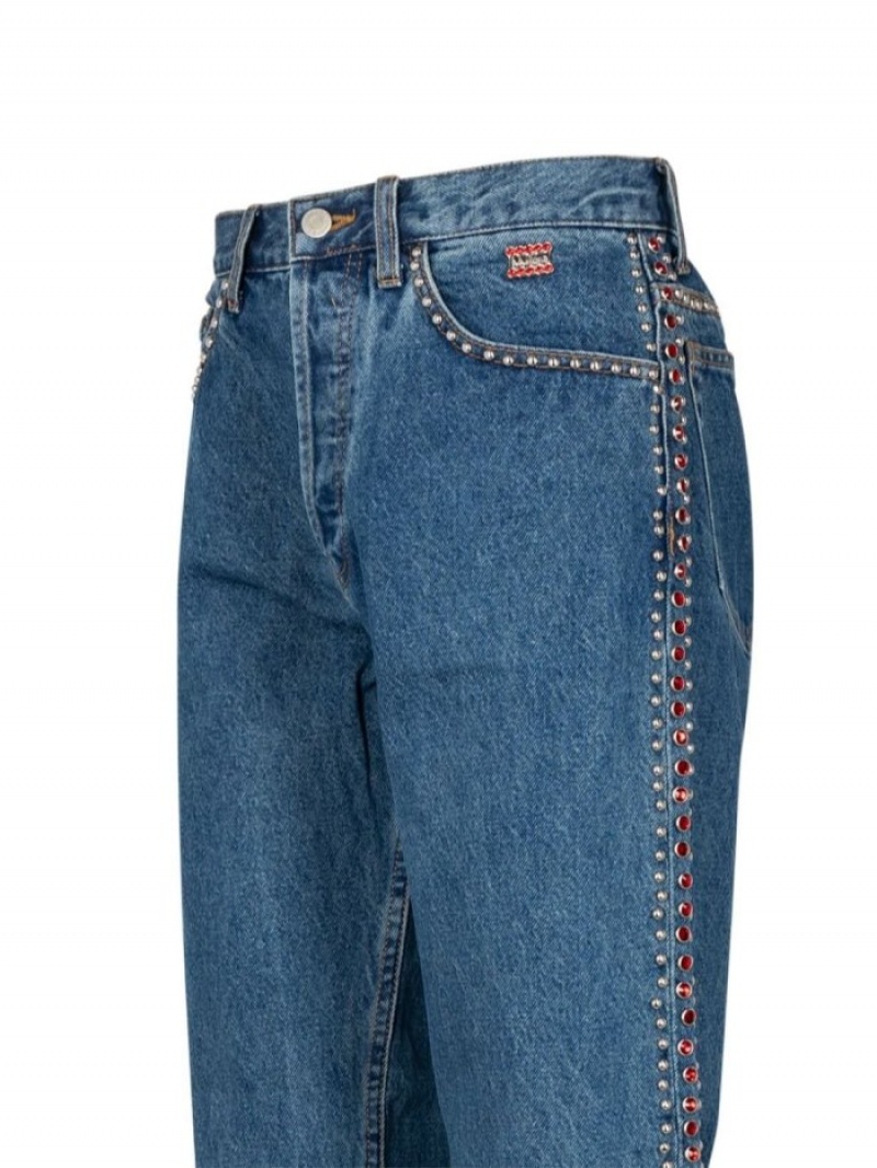 Jeans Supreme X B.B. Simon Studded Regular-fit Hombre Azules Colombia | U2U-99729