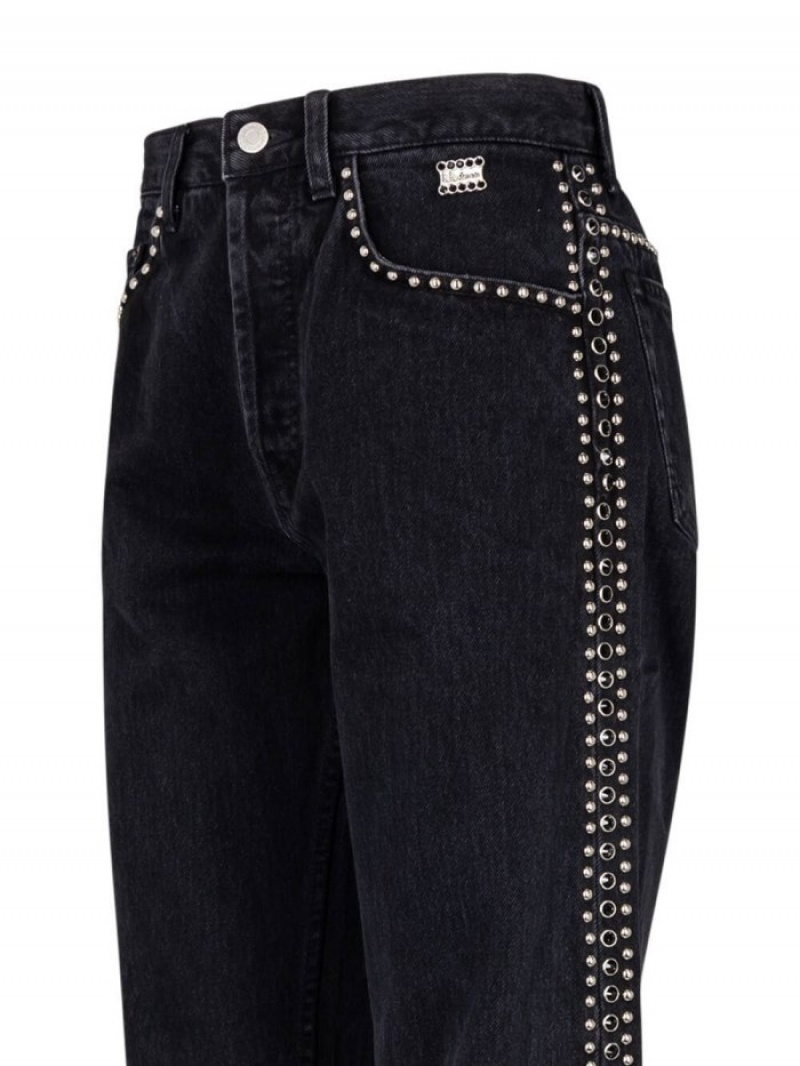 Jeans Supreme X B.B. Simon Studded Regular-fit Hombre Negras Colombia | Y5W-90350