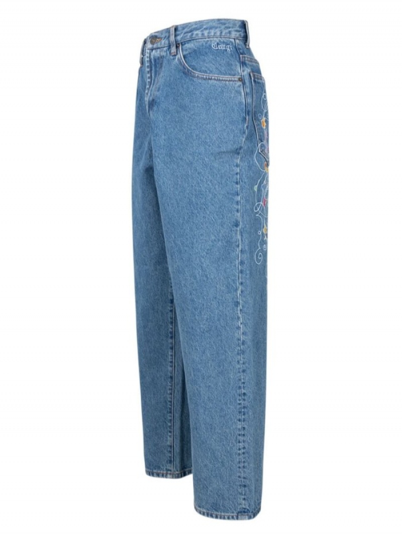 Jeans Supreme X Coogi Baggy Embroidered Loose-fit Hombre Azules Colombia | Q2F-06130